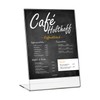 HMF 46934 Display Stand Din A4 Acrylic, L-Stand, Menu Holder,