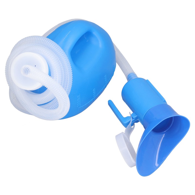 Male Urine Bottle 2000ml Ergonomic Large Opening Strong Plastic Large
