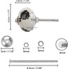 Shah Crafts. Ceramic Door Knobs Set of 12 Black and