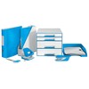 Leitz - Filing box, Button closure, in plasticized cardboard, Blue