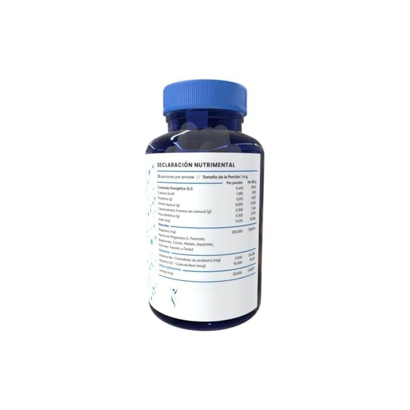 60 Capsulas, 8 Compuestos de Magnesio Premium, (Treonato, Aspartato, Bisglicinato,