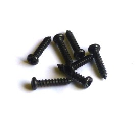 Phillips Head Metal/Wood with Lace and pH. Dimensions: length: 1.4 cm. Pendant Width: 10 mm, Pack Of 100, Head Diameter 2.5 mm Werksoff: Steel Black