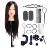 Practice Mannequin Head Novice Hairdressing Training Braiding Doll Head with