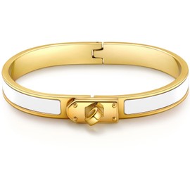 Gold Bracelet Women's Dupe Gold Bangle Gold Bracelets Dupes Gold Bracelet Gold Waterproof Jewellery Golden 17 cm Stainless Steel Bracelet Women's Bracelets Women's Bracelet Gold Gifts for Women