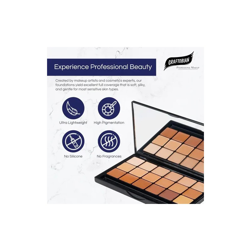 Graftobian Glamour Crème Ultra Hd Foundation Super Palettes