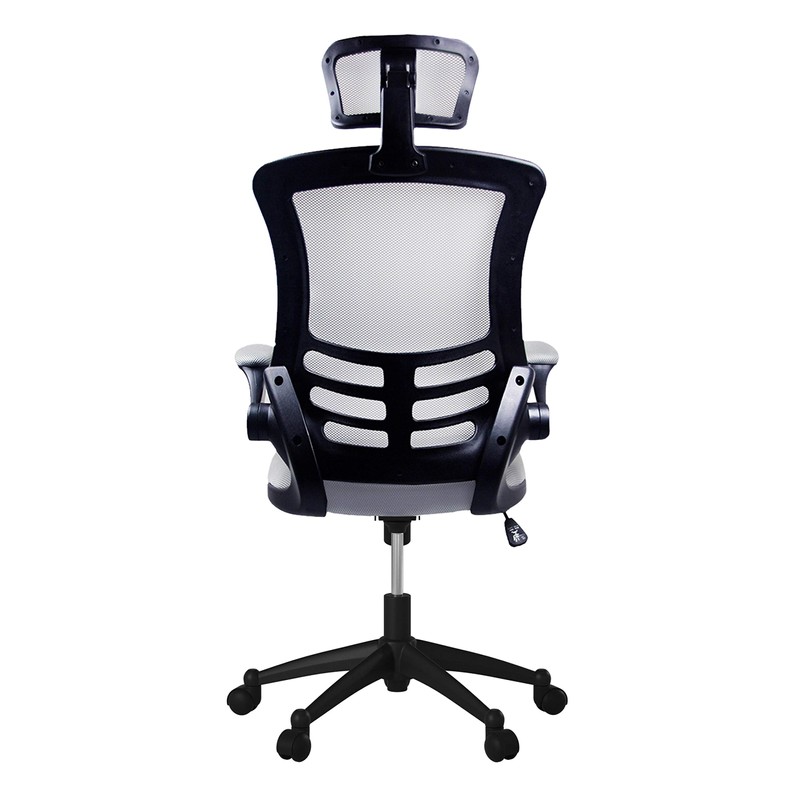 Modern High Back Mesh Executive Chair With Headrest And Flip
