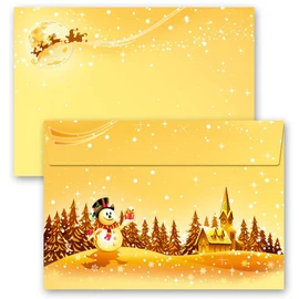 25 Envelopes Festive Wishes Christmas DIN C6 (162 x 114 mm) Paper-Media