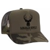 Saddleback Supply Foam Snapback Trucker Hat Deer Hunting Logo-Dark Camo/b
