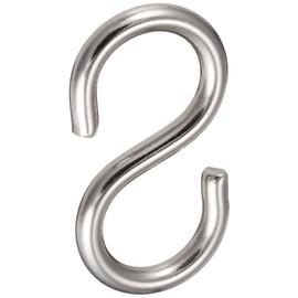 Nissa Chain P-846 Stainless Steel S Hook 0.6 x 5.5 inches (1.6 x 14 cm), Reference Load 2.2 lbs (1 kg), Pack of 25