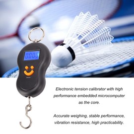 Electronic Tension Calibrator, Sports Hanging Scale Electronic Voltage Calibrator with LCD Digital Display Manual Tennis Badminton Racket String Tools for Tennis Badminton Racket