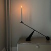 Remenna Black Metal Modern Candle Holder Candlestick Holders Decorative Candle