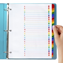 Alphabet Binder Dividers for 3 Ring Binder - (3 Sets of 26), 8.5 x 11 Letter Size, A-Z Dividers - Easy Organization and Maximum Coverage