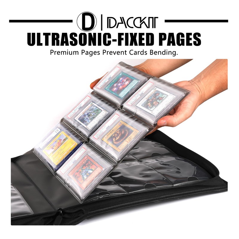 D DACCKIT Slab Binder for Graded Cards，Fits 60 Slabs -