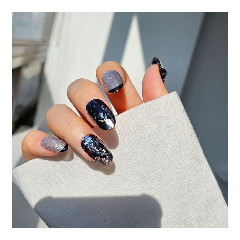 Of Pearl Handmade Nail Tips - Almond / 오브 펄