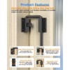 Sliding Door Loop Lock with Rotary Locking, Heavy Duty Aluminum