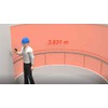 3 IN 1 DIGITAL LASER TAPE MEASURE ROLLING IDLER RULER