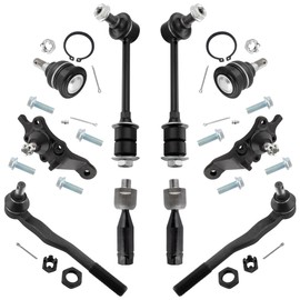YMAUGP 10pcs Front Inner & Outer Tie Rod Ends Sway Bar Links Upper & Lower Ball Joints for Toyota 4Runner 1996 1997 1998 1999 2000 2001 2002 EV433 ES3547 ES3548 K90262 K90263 K90681 K90255