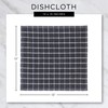 DII Tri-Color Check Collection Kitchen, Dishcloth Set, Black, 4 Piece