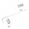 sourcing map 3/32" Ball End Hex Key Wrench, L Shaped