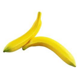 TAODAN 6pcs Fake Banana Artificial Yellow Bananas 7.8" Foam Simulated Simulation Fruit Model Decorative Food Home Party Decor