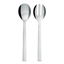 Alessi Santiago Salad Set, Steel, 8 x 29.5 x 5 cm