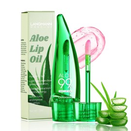 Syloripha Aloe Vera Lip Oil 2pcs PH Temperature Color Changing Lip Gloss,Long Lasting Nutritious Moisturizing Rich Glossy Lip Care Lip Balm Set,Light Texture No Greasy Lip Care Product For Women