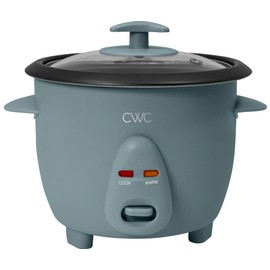 COOK WITH COLOR 6 Cup Rice Cooker 300W - Effortless Cooking and Perfectly, Cooks 3 Cups of Raw Rice for 6 Cups of Cooked Rice, Slate Blue