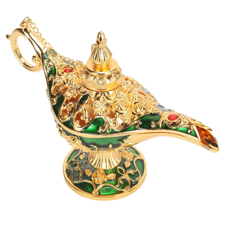 Magic Genie Lamp Exquisite Colorfast Eye Catching Alloy Embossed Pattern
