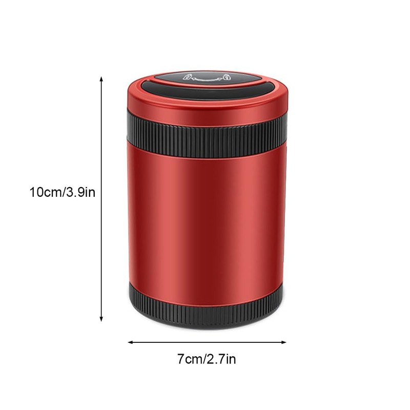 Car Ashtray,Detachable Portable Mini Vehicle Trash Can Smart Sensor with