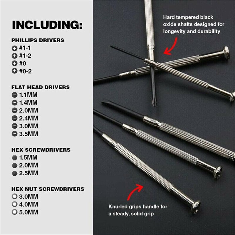 Leona Co 16PCS Mini Precision Screwdriver Set, Small Screwdriver Tool