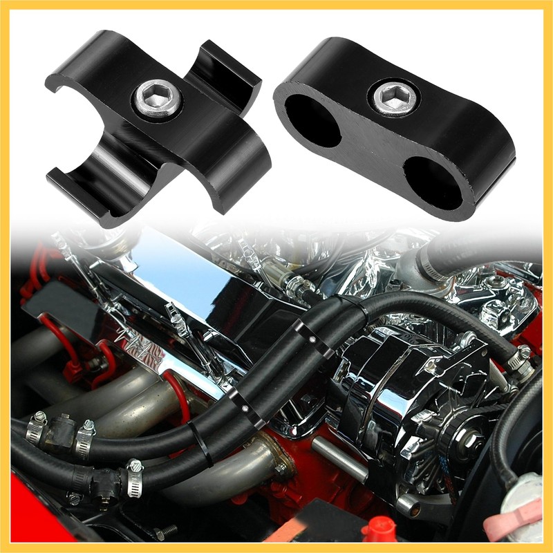 REPAIROCK 3pcs AN4 Car Hose Separator Clamp Fuel Line Connector