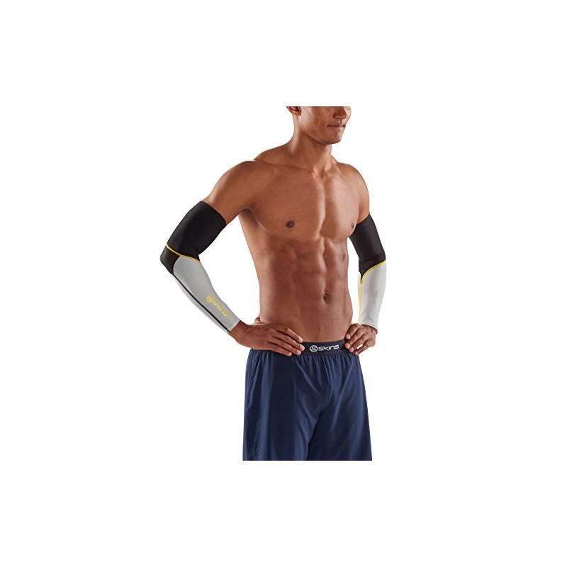 Skins Essentials Sleeves, Black/Citron, XS