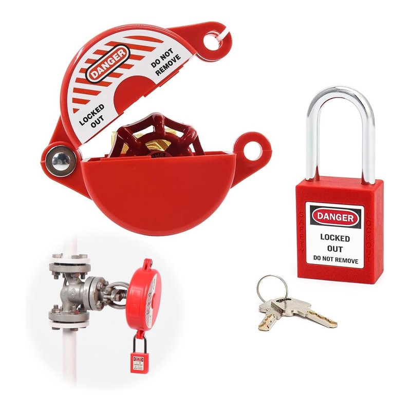 Outdoor Faucet Lock with Padlock - Water Spigot Lock, Hose