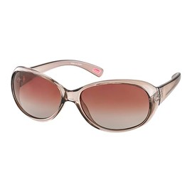 Coleman CLA01-8 Women's Sunglasses, UV Protection, Polarized Lens, Clear Brown/Brown Half (Triace Polarized)