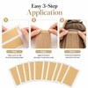 Hair Extension Tape, 120 Double Sided Tabs for Tape Ins