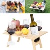Outdoor Wine Picnic Table Folding Portable Picnic Table and Cheese