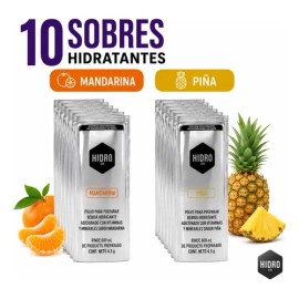 Bebida Hidratante Polvo Hidro 220 Paq 10 Sobres600ml Surtido