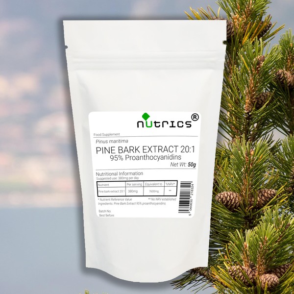 Nutrics® French Maritime Pine BARK Extract 50g Powder standardised 95%
