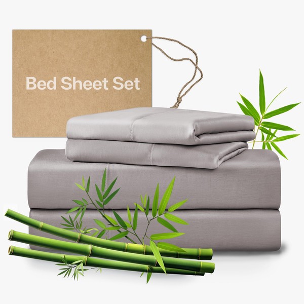 MR&HM Queen Sheet Set, 4-Piece Cooling Sheets, Rayon Derived from