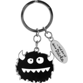 H:PPY life Monster Keyring with Saying Strength | Pendant with Key Ring, in Monster Shape, 7.5 cm, Metal | Funny Gift | 74164