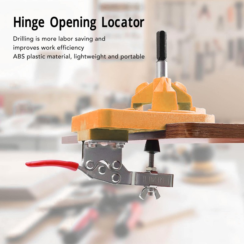 Hinge Opening Locator 35mm Plastic Aluminum Alloy Accurate Woodworking Hole