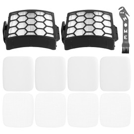 2 HEPA Filters and 4 Foam & Felt UV850 UV900 Filters Replacement for Shark Rotator Navigator Lift-Away ADV DuoClean PowerFins Vacuum UV850 UV900, Replace Part # XHF320 & XFFK602UKT