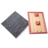 vhbw Car Filter Set of 2 Replacement for Knecht LX3525