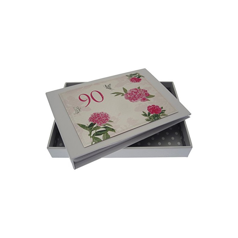 WHITE COTTON CARDS ROS90T , 90th Birthday, Tiny Album, English