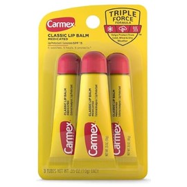 Carmex Bálsamo labial clásico, 0.35 onzas (paquete de 3)
