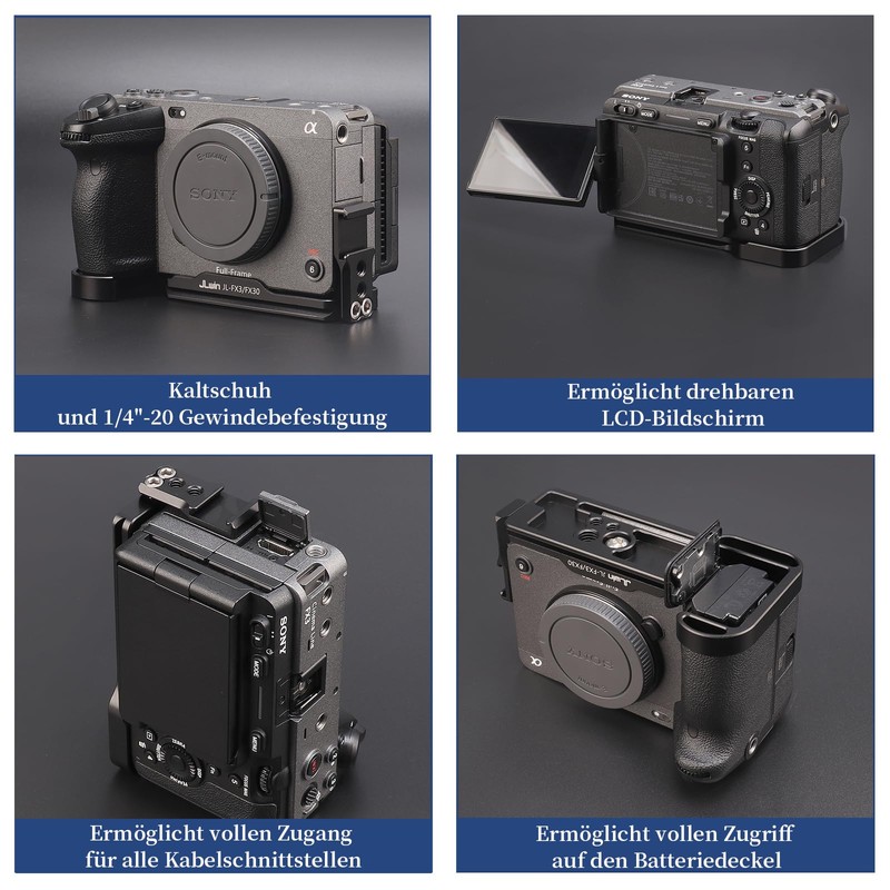 FOTGA Quick Release Plate L-Angle Vertical with Cold Shoe Quick