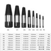 Screw Extractor Set of 8 Crushed Screw Extractor Broken Bolts