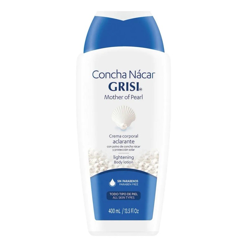 Kit Concha Nácar Grisi Crema Corporal Facial Jabón