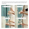 2Pcs Natural Cotton Rope Tassel Ball Curtain Tiebacks, Easy to
