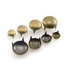 RuiLing 120pcs Bronze DIY Nailhead Round Dome Studs Assorted Kit